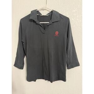 Cutter & Buck Women’s Size S Black 3/4 Sleeve V-Neck Ohio State Buckeyes Blouse